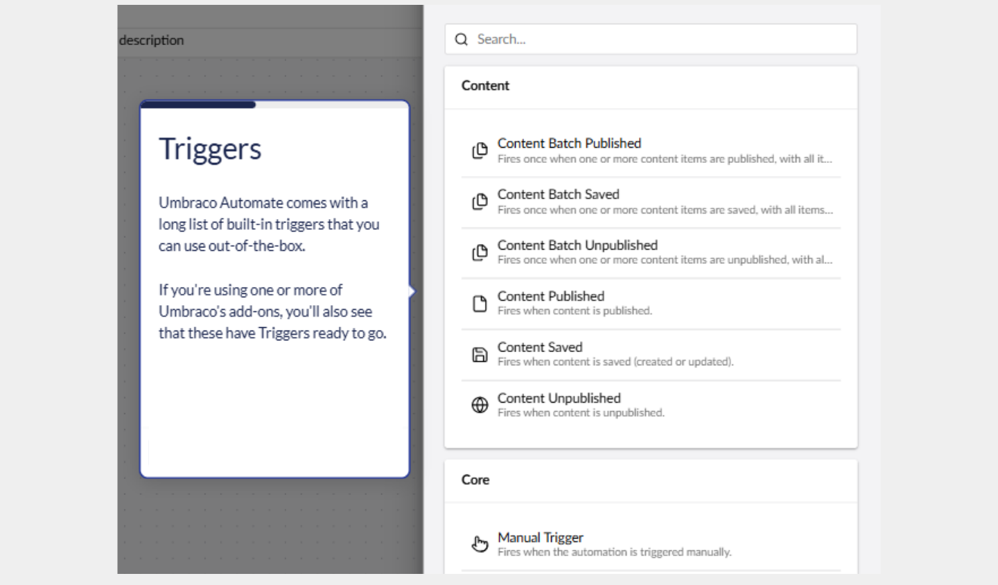 Umbraco Automate_Triggers